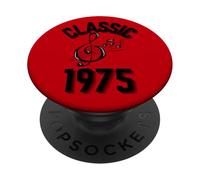 Classique 1975 avec clé de Sol et Notes de Musique. PopSockets PopGrip Adhésif