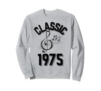 Classique 1975 avec clé de Sol et Notes de Musique. Sweatshirt