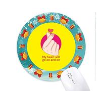 classique anglais émotif paroles coeur tapis de souris souris ronds cadeaux de noël