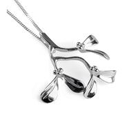 Classique Argent Kiss Me sous le gui Collier