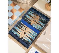 Classique - Art Of Backgammon Mirror/Bleu Foncé/Cuivre