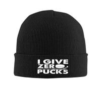 Classique Bonnet Souple Tricoté C'est drôle, Je Donne zéro rondelle au Hockey Tricoter Chapeau Respirant Chapeau Tricoté pour Adultes Cyclisme Sports