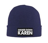 Classique Bonnet Tricoté Calme-toi Karen Tricoter Chapeau Extensible Knit Beanie pour Ski Sports Femme