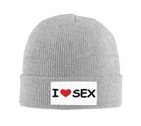 Classique Bonnet Tricoté C'est drôle, J'aime Le Sexe Bonnet Chapeau Tricot Épais Beanie Hiver pour Ski Sports Femme