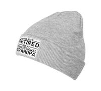 Classique Bonnet Tricoté Je ne suis Pas à la Retraite, Je suis Un Grand-père Professionnel de la Retraite Bonnet Hiver Chaud Tricot Respirant Knit Beanie pour Cyclisme Adultes Ski