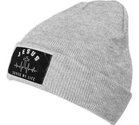 Classique Bonnet Tricoté,Jésus A Sauvé Ma Vie,Bonnets en Tricot,Coupe-Vent Beanie Hats pour Adultes,Cyclisme,Ski