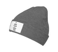 Classique Bonnet Tricoté Restez Calme et Faites Confiance à Dieu Tricoter Chapeau Respirant Knit Beanie pour Femme Sports Ski
