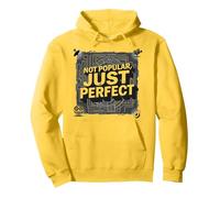 Classique culte : Pas Populaire, Juste Parfait pour Les Amateurs de cinéma Sweat à Capuche, Unisexe pour Adultes, Citron, L