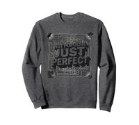 Classique culte : Pas Populaire, Juste Parfait pour Les Amateurs de cinéma Sweatshirt, Unisexe pour Adultes, Chiné Foncé, M