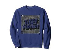 Classique culte : Pas Populaire, Juste Parfait pour Les Amateurs de cinéma Sweatshirt, Unisexe pour Adultes, Bleu Marine, L