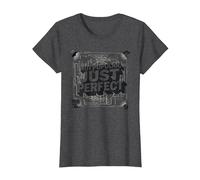 Classique culte : Pas Populaire, Juste Parfait pour Les Amateurs de cinéma T-Shirt, Femme, Chiné Foncé, XS