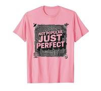 Classique culte : Pas Populaire, Juste Parfait pour Les Amateurs de cinéma T-Shirt, Homme, Rose, M