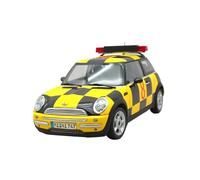 Classique Die Cast Modèle 1:18 pour BMW Mini Cooper S Airport Guide Car No. 8 Modèle De Voiture Miniature Hobby Collection Miniature De Collection