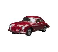 Classique Die Cast Modèle 1 18 pour Porsche 356A Voiture De Sport 1957 en Métal Moulé Entièrement Ouvert Modèle De Voiture Classique Vintage Bleu Miniature De Collection(Red)