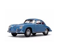 Classique Die Cast Modèle 1 18 pour Porsche 356A Voiture De Sport 1957 en Métal Moulé Entièrement Ouvert Modèle De Voiture Classique Vintage Bleu Miniature De Collection(Blue)