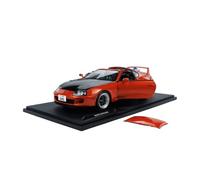 Classique Die Cast Modèle 1:18 pour Toyota Supra MK4 (A80) 1993 S1807605 Rouge Convient pour La Collection Adulte Miniature De Collection