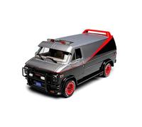 Classique Die Cast Modèle 1/24 GMC Vandura 1983 Van Alliage Célèbre Film Voiture Modèle Auto Ornements Fans Hobby Collection Souvenir Miniature De Collection