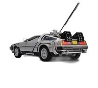 Classique Die Cast Modèle 1 24 pour DMC-12 Delorean Retour vers Le Futur Temps Machine Alliage Moulé sous Pression Modèle Voiture Cadeau Miniature De Collection(A)