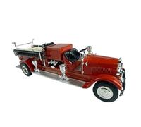 Classique Die Cast Modèle 1:24 pour Mack Camion Pompiers Alliage VéhiculeDe Secours Modèle Pompiers Collection Adulte Collection Ornement Rouge Miniature De Collection