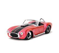 Classique Die Cast Modèle 1:24 pour Shelby Cobra 427 S/C 1965 Diecasts Métal Miniature Modèle De Voiture Adulte Scène Décoration Rose Miniature De Collection