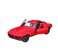 Classique Die Cast Modèle 1 32 pour Chevrolet Corvette C2 1966 Alliage Moulé sous Pression Modèle Simulation Sport Voiture Enfants Cadeaux Miniature De Collection