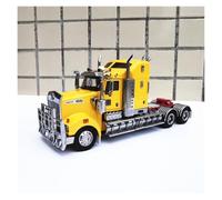 Classique Die Cast Modèle 1:32 pour Kenworth T909 Camion Tracteur Alliage Modèle De Voiture Thème Artillerie Décoration Véhicule Miniature De Collection(Yellow)