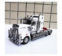 Classique Die Cast Modèle 1:32 pour Kenworth T909 Camion Tracteur Alliage Modèle De Voiture Thème Artillerie Décoration Véhicule Miniature De Collection(White)