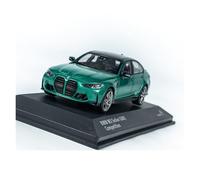 Classique Die Cast Modèle 1:43 pour BMW G80 M3 M Isle of Man Bleu/Vert Décoration Statique Modèle De Voiture en Alliage Miniature De Collection(Green)