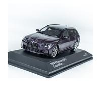 Classique Die Cast Modèle 1:43 pour BMW G81 M3 Touring Violet/Bleu 2023 Sujet Statique Jeu De Simulation De Voiture Modèle De Voiture Miniature De Collection(Purple)
