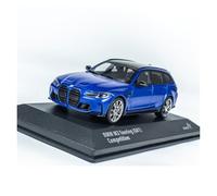 Classique Die Cast Modèle 1:43 pour BMW G81 M3 Touring Violet/Bleu 2023 Sujet Statique Jeu De Simulation De Voiture Modèle De Voiture Miniature De Collection(Blue)
