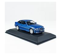Classique Die Cast Modèle 1:43 pour BMW M3 COUPÉ Estoril 1999 Bleu/Rouge Collection Ornements Statiques Modèle De Voiture en Alliage Miniature De Collection(Blue)