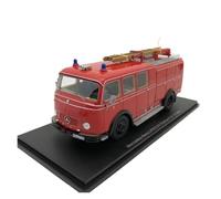 Classique Die Cast Modèle 1:43 pour Mercedes-Benz LPKO 311 Pullman TLF 16 Camion De Pompiers Ornements en Résine Modèle Voiture Collection Rouge Miniature De Collection