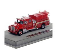Classique Die Cast Modèle 1:50 pour Le Service D'incendie 1969 Mack R Camion Pompiers Pompe À Eau Haute Pression Édition 200e Anniversaire Queens Miniature De Collection(Style 1)