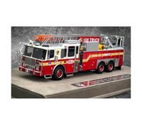 Classique Die Cast Modèle 1:50 pour Le Service D'incendie Ferrara Ferrara Modèle Camion Pompiers À Échelle Arrière De 100 Pieds Collection Hobby Miniature De Collection