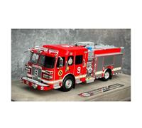 Classique Die Cast Modèle 1:50 pour Le Service D'incendie Sutphen Monarch Camion Pompiers Décoration Décor Ornements Jeu Simulation Modèle Voiture Miniature De Collection(Style 3)