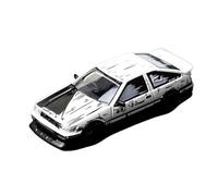 Classique Die Cast Modèle 1:64 pour AE86 RWB Wide-Body Version Modifiée Tofu Shop Comic Version Alloy Model Collection Ornaments Miniature De Collection