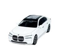 Classique Die Cast Modèle 1:64 pour BMW I7 XDrive60 Alliage Modèle Voiture Compacte Petite Échelle Collection Mini Affichage Décoration Blanc Miniature De Collection