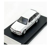Classique Die Cast Modèle 1:64 pour BMW Série 5 E34 Touring Crockpot Collection Adulte Modèle en Alliage Voiture De Sport Jouet Miniature De Collection(White)