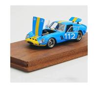 Classique Die Cast Modèle 1/64 pour Ferrari 250GTO 112# Blue Collection Modèle Réduit De Voiture Exposition Édition Limitée Miniature De Collection