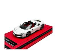 Classique Die Cast Modèle 1:64 pour Ferrari SF90 Praia Grande Cabriolet Hardtop Supercar Simulation Résine Modèle De Voiture Collection Ornement Miniature De Collection(Style 1)
