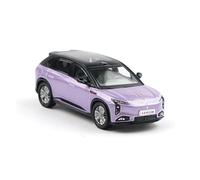 Classique Die Cast Modèle 1/64 pour Hongqi Tiangong 08 Yuanshan Purple Car Model Business Jeep SUV Alloy Collection Ornaments Miniature De Collection