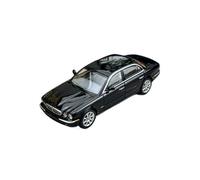 Classique Die Cast Modèle 1:64 pour Jaguar XJ6 X350 Noir Collection Personnelle Affichage Passe-Temps Alliage Modèle De Voiture Ornements Miniature De Collection(Black)