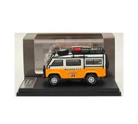 Classique Die Cast Modèle 1:64 pour Land Rover Defender Van Diecast Toys Modèles De Voitures Miniatures Hobby Collection Miniature De Collection(Orange)
