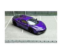 Classique Die Cast Modèle 1:64 pour Novitec SF90 Leaping Horse Hardtop Modification Alliage Modèle De Voiture Collection Souvenir Affichage Miniature De Collection(Purple)