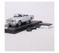 Classique Die Cast Modèle 1:64 pour Rolls-Royce Corniche IV Cabriolet Voiture Classique Modèle De Voiture en Alliage Collection Ornements Miniature De Collection(Silver)