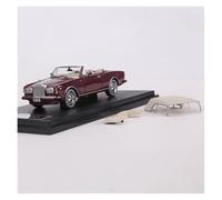 Classique Die Cast Modèle 1:64 pour Rolls-Royce Corniche IV Cabriolet Voiture Classique Modèle De Voiture en Alliage Collection Ornements Miniature De Collection(Red2)