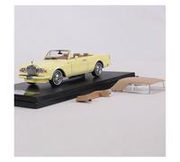 Classique Die Cast Modèle 1:64 pour Rolls-Royce Corniche IV Cabriolet Voiture Classique Modèle De Voiture en Alliage Collection Ornements Miniature De Collection(Yellow)