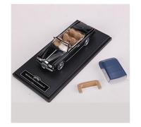Classique Die Cast Modèle 1:64 pour Rolls-Royce Corniche IV Cabriolet Voiture Classique Modèle De Voiture en Alliage Collection Ornements Miniature De Collection(Black)