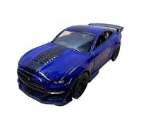 Classique Die Cast Modèle 1:64 pour Shelby GT500 Ford Cobra Voiture Alliage Modèle Ornements Scène Décoration Bleu Adulte Collection Miniature De Collection
