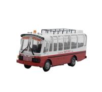 Classique Die Cast Modèle 1:72 pour Bus Équateur Autocar Alliage Modèle De Voiture Blanc Mini Véhicule pour Jouets De Loisirs pour Adultes Miniature De Collection
